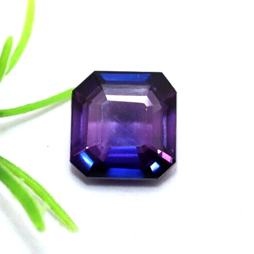 Natural 5.40 Ct Asscher Cut Purple Tanzanite Certified Faceted Loose Gemstone