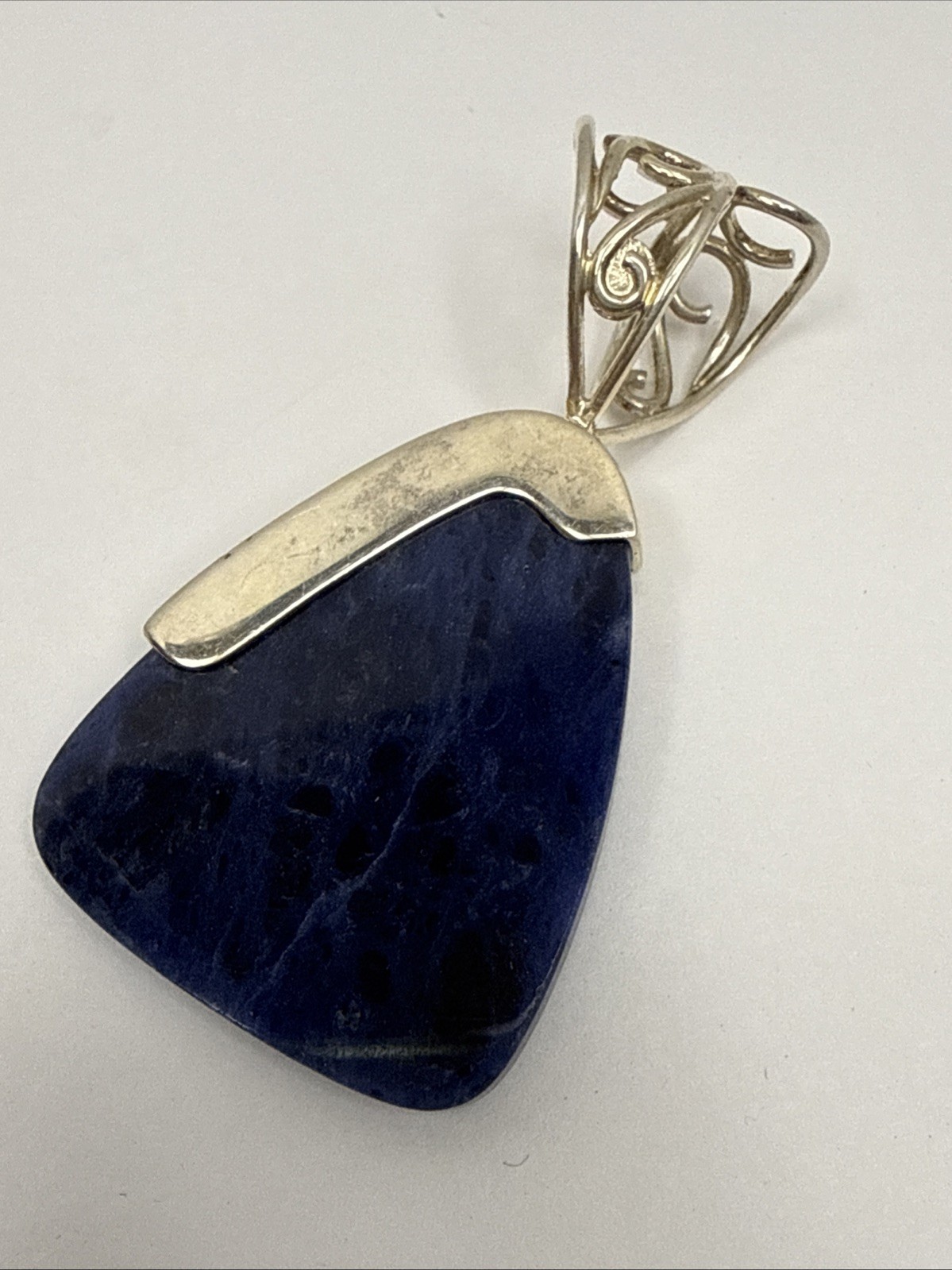 Jay King DTR Mine Finds Sodalite Pendant 925 Sterling Rich Royal Blue READ