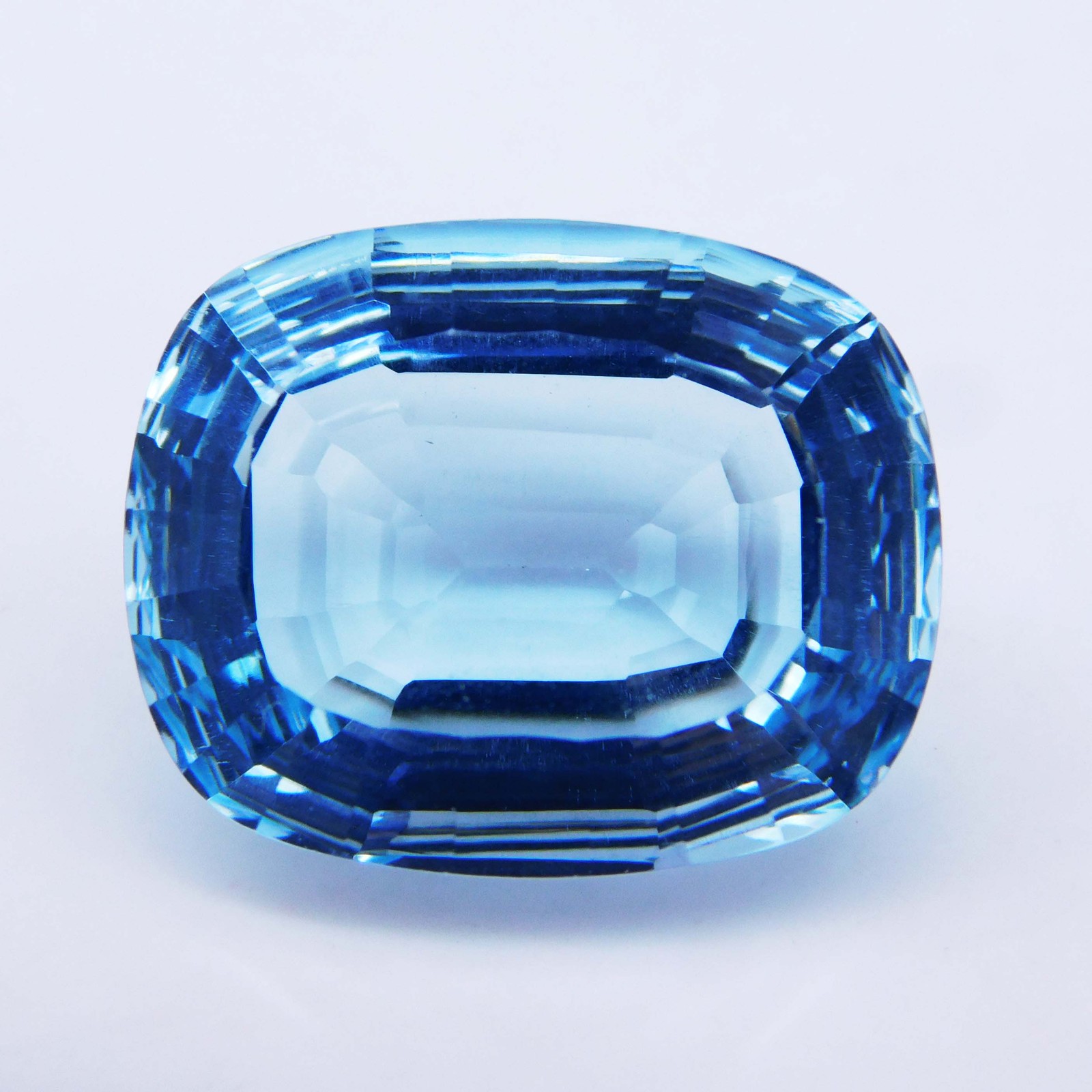 Sea of Blue 22.65 Ct Natural Certified Aquamarine Concave Cut Statement Gem