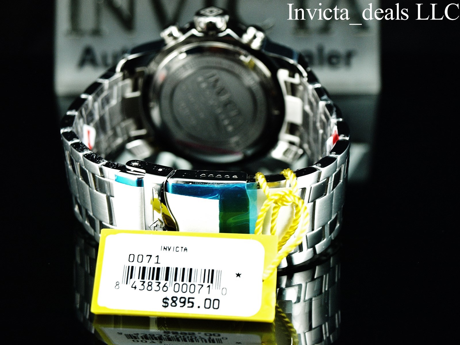 Invicta Men’s 48mm Pro Diver SCUBA Chronograph SILVER DIAL All Silver Tone Watch