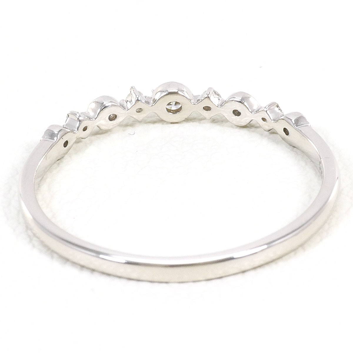 PT950 Platinum Ring 9.5 JPsize Diamond 0.09ct 1.1g Free shipping Used
