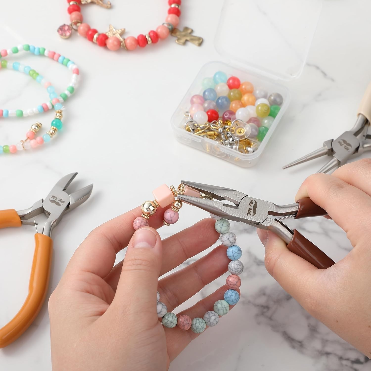 Mini Jewelry Making Pliers Set – Ergonomic, 3-Piece Autumn Essential Tools