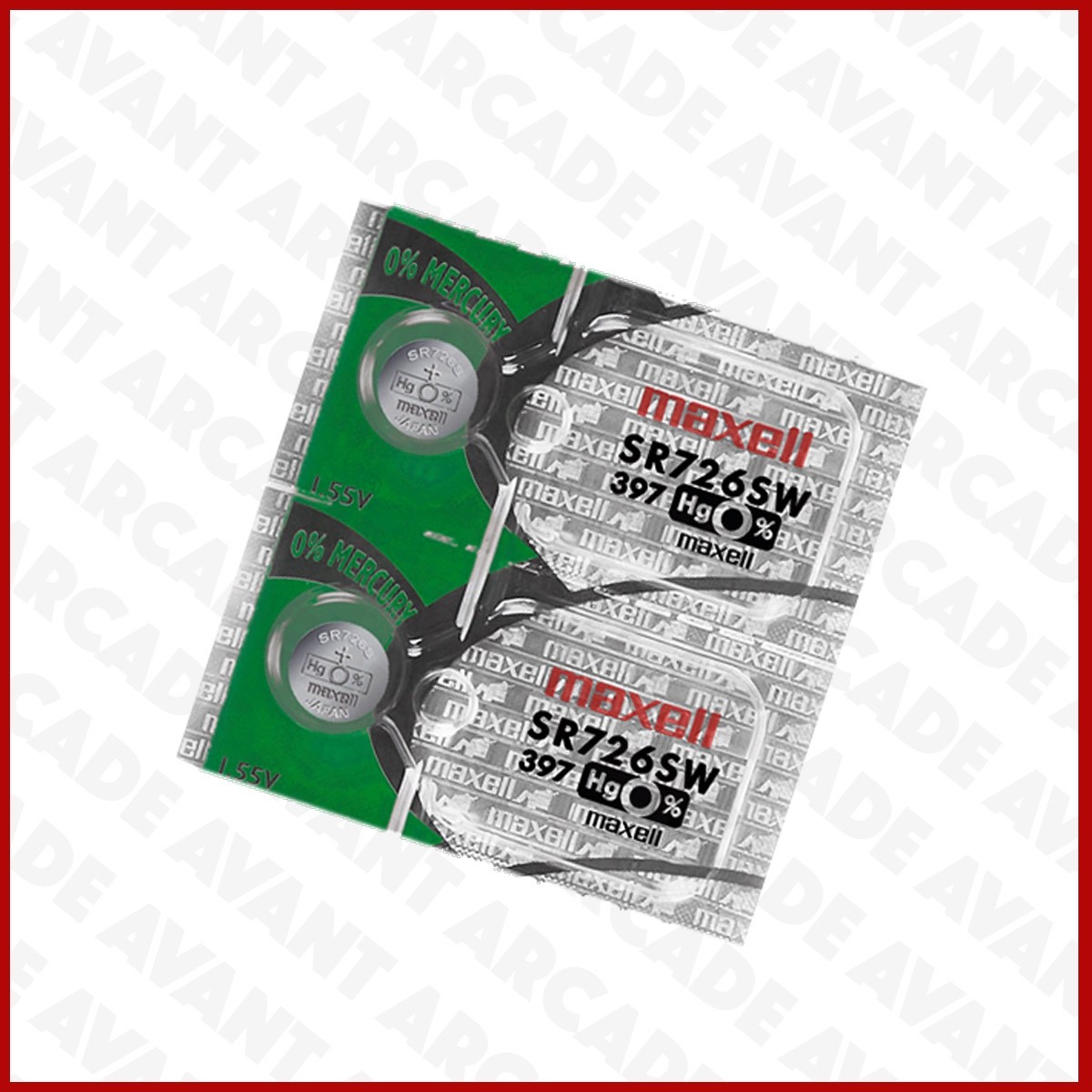 397 Maxell SR726SW Silver Oxide Watch Battery 2 xBatteries FAST SHIP