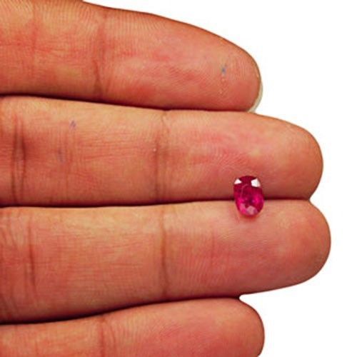 MOZAMBIQUE Ruby 1.18 Cts Natural Untreated Pinkiish Red Oval