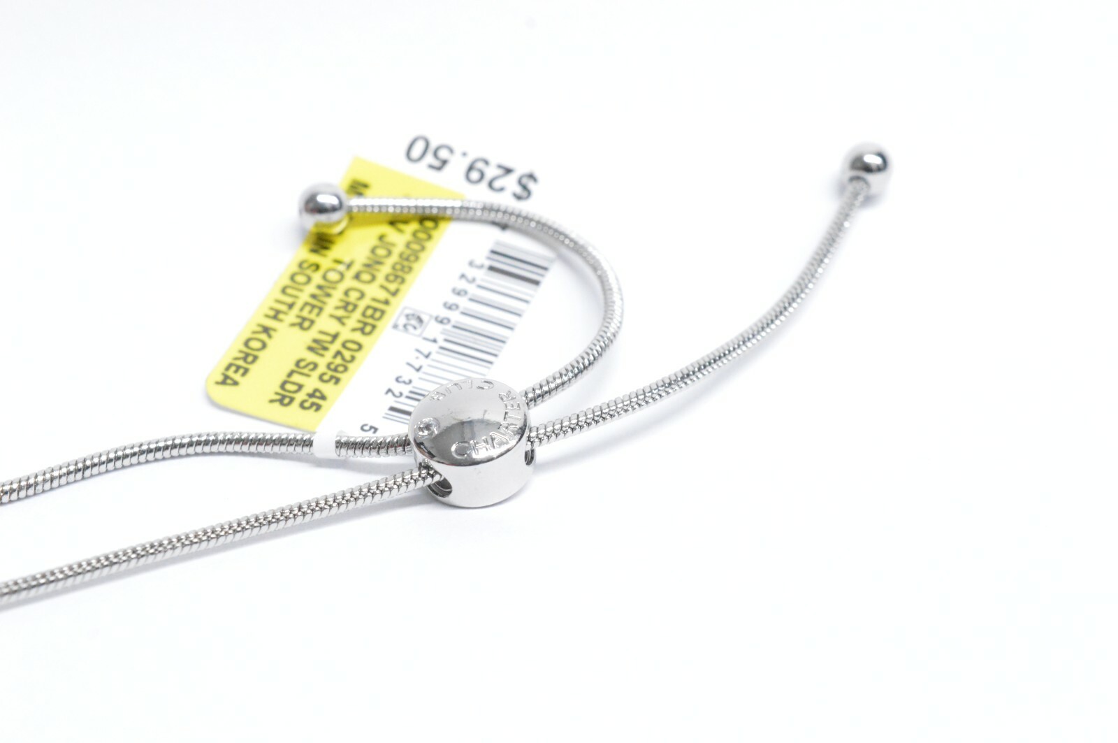 Charter Club Crystal & Stone Slider Bracelet, Silver-tone, Women’s Accessories