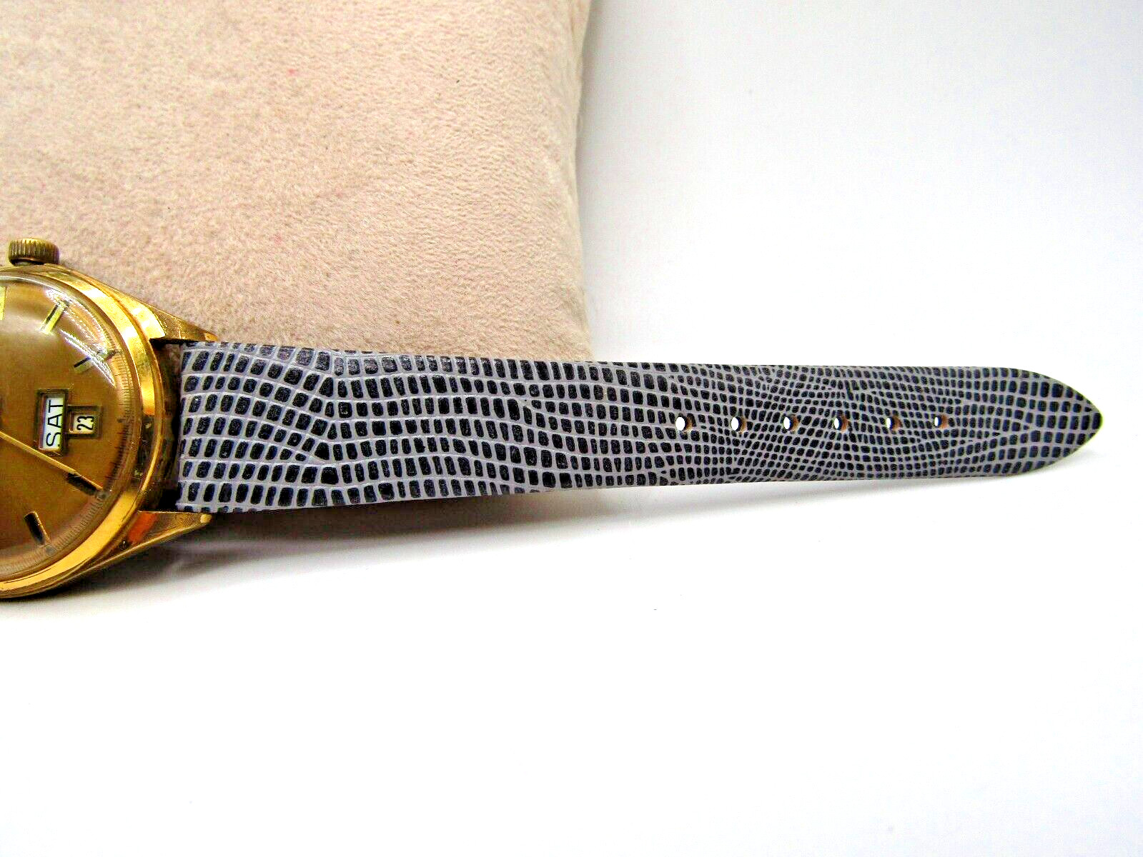 Vintage Gents Helbros Cal. R7389s Push Date Adjust 17 Jewels Watch JB Champion