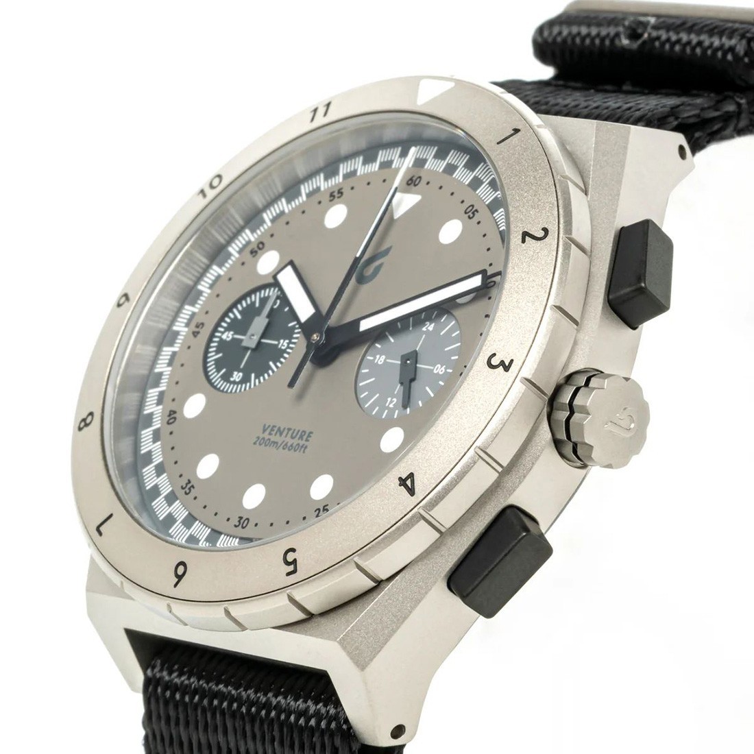 Boldr Venture Velo Chronograph Mecca-Quartz Titanium Black Grey Men’s Watch