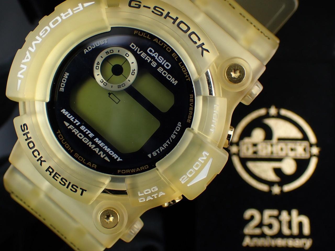 CASIO G SHOCK FROGMAN 25th Anniversary Model Glorious Gold GW 225E 7JF Used Exce