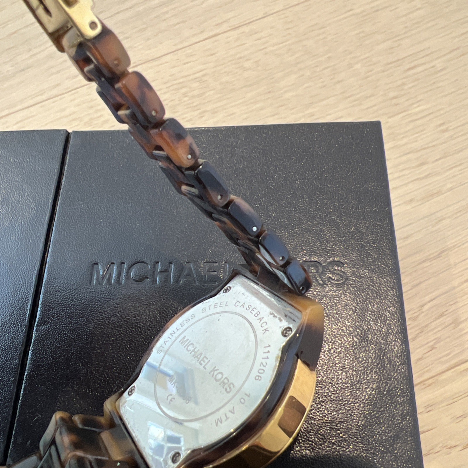 2 Michael Kors Womens Watch Jet Set MK5039, Runway MK2256 Leather Tortoise Shell