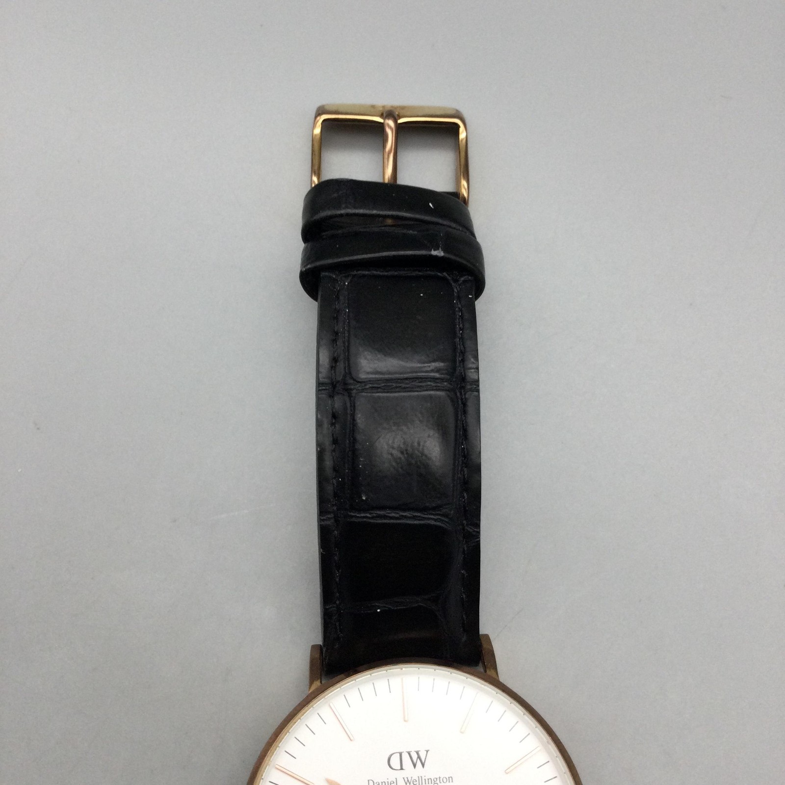 Daniel Wellington Classic B3BR4 Womens Watch 36mm Gold Tone Leather New Battery