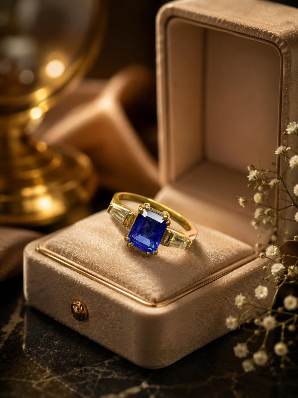 Royal Blue Sapphire Silver Ring Luxury Elegance for Every Occasion