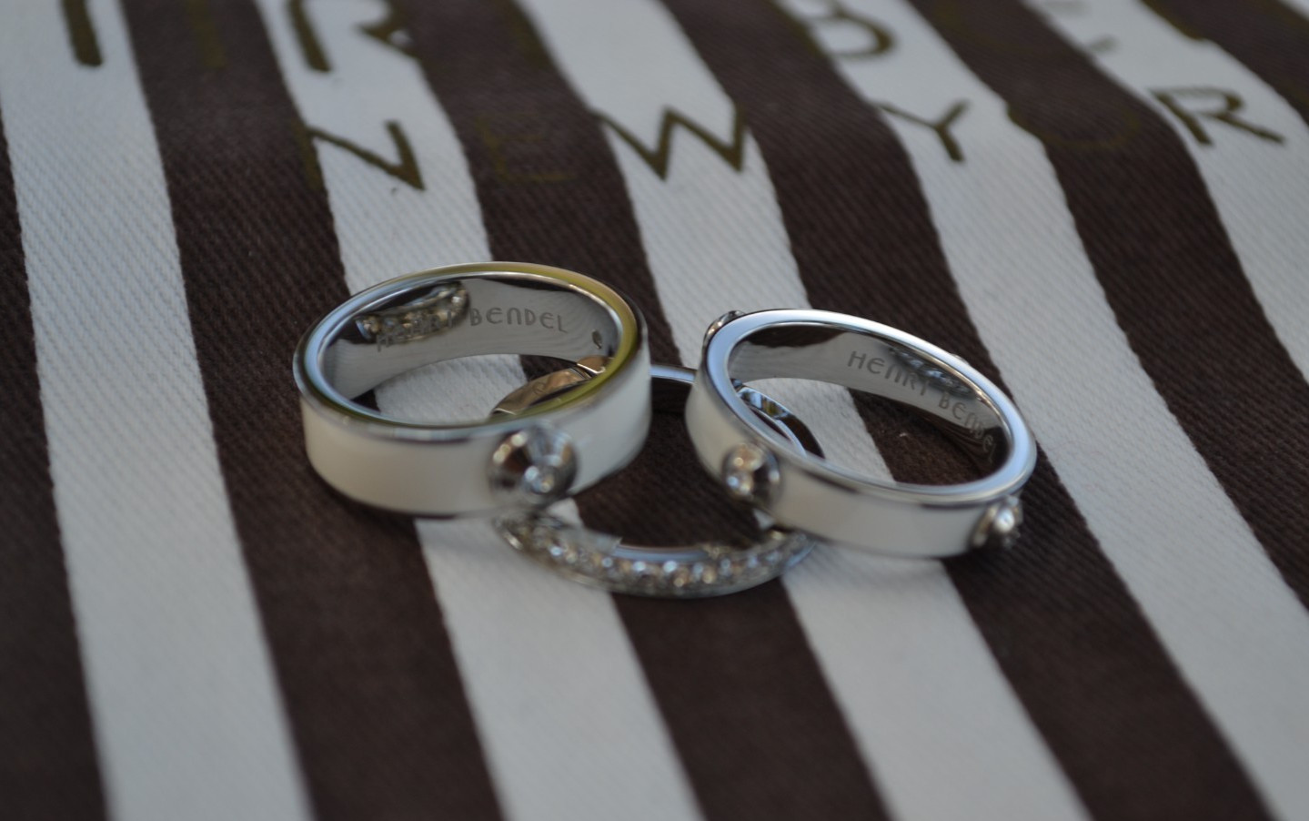 HENRI BENDEL MISS BENDEL ENAMEL RING TRIO – You Pick Size