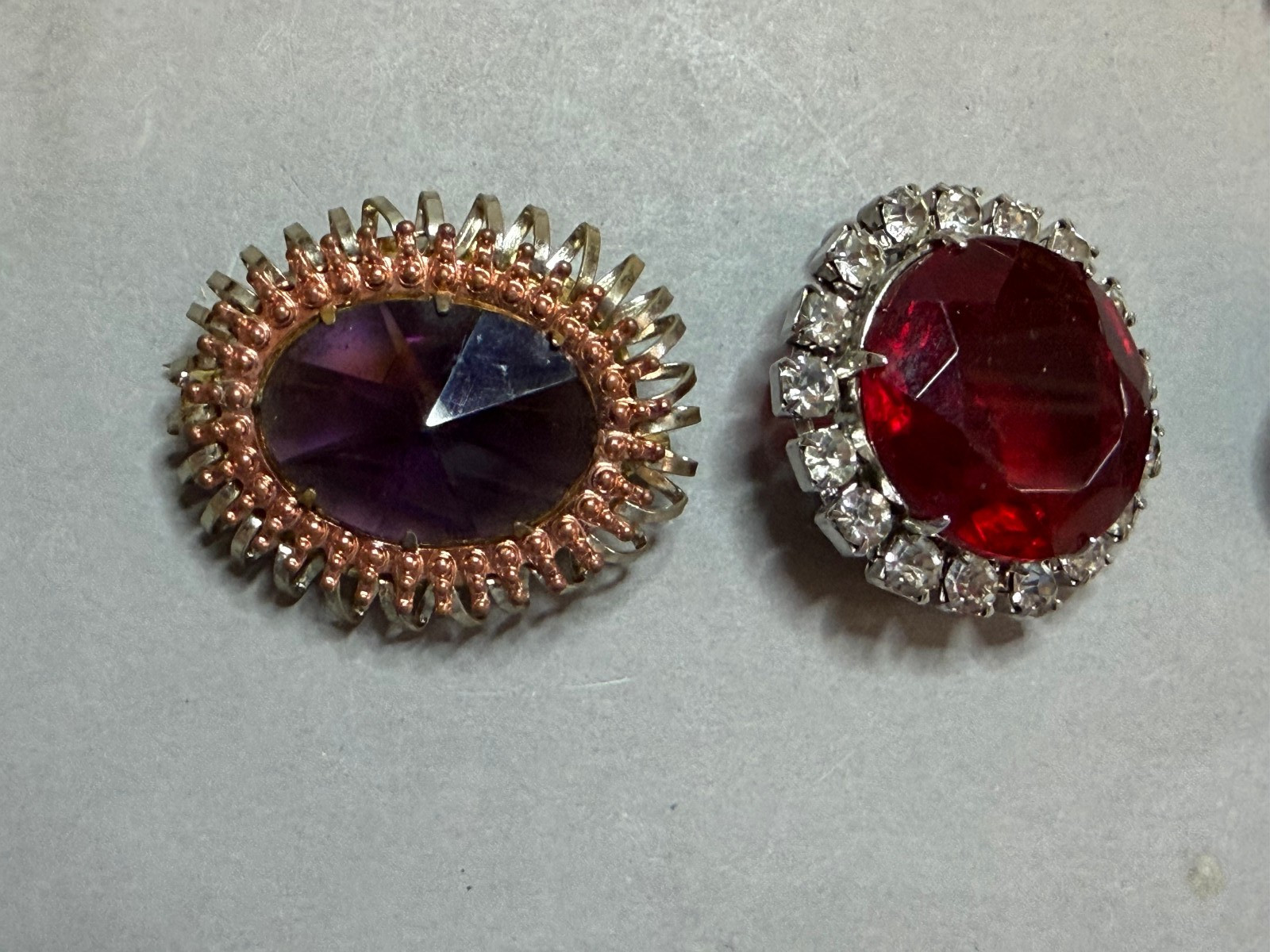 Vintage Costume Jewelry Lot Signed AVON Czech Jablonec USSR Brooches Earrings Se