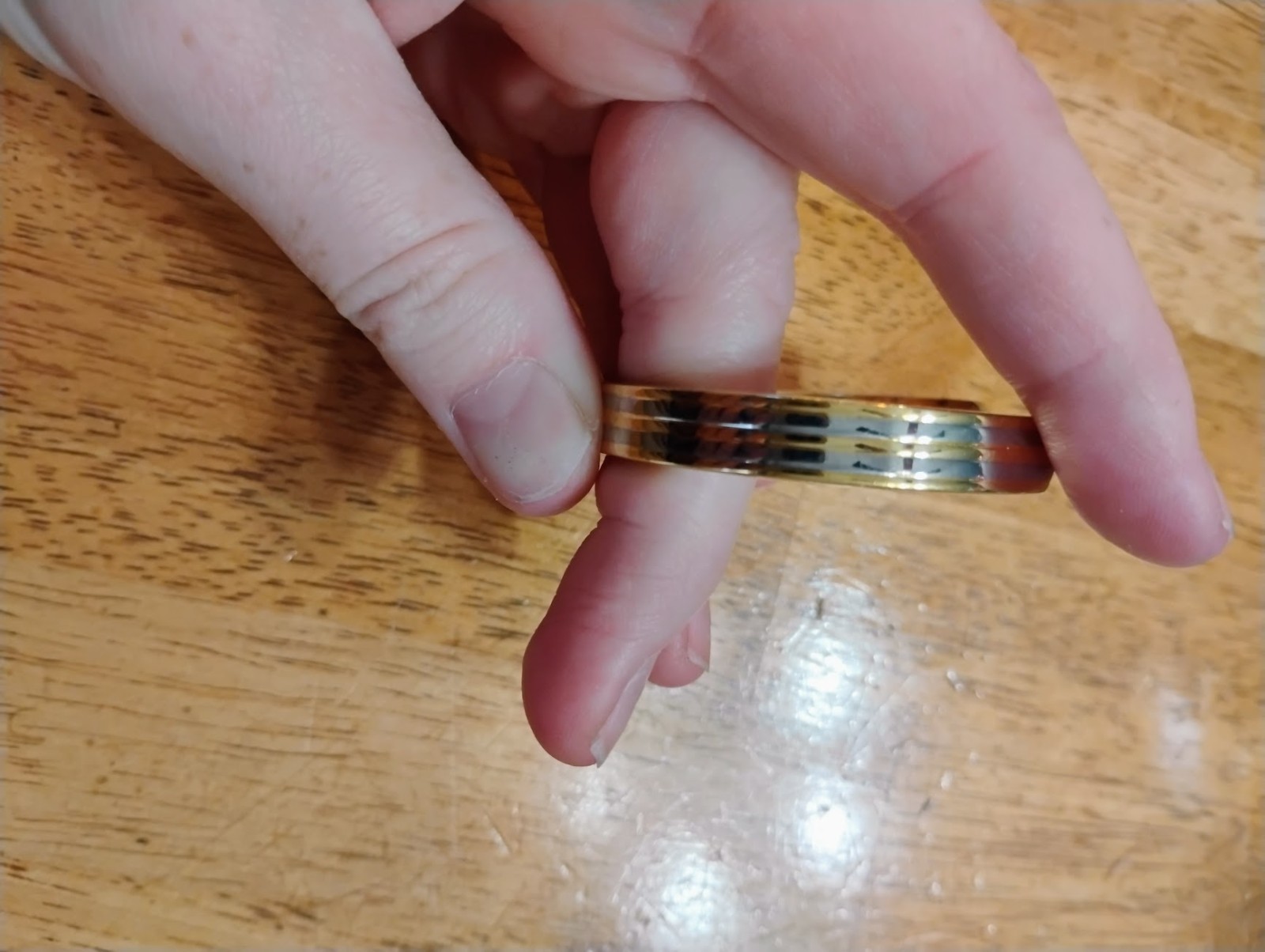 24K Electro Gold Plated cuff bracelet