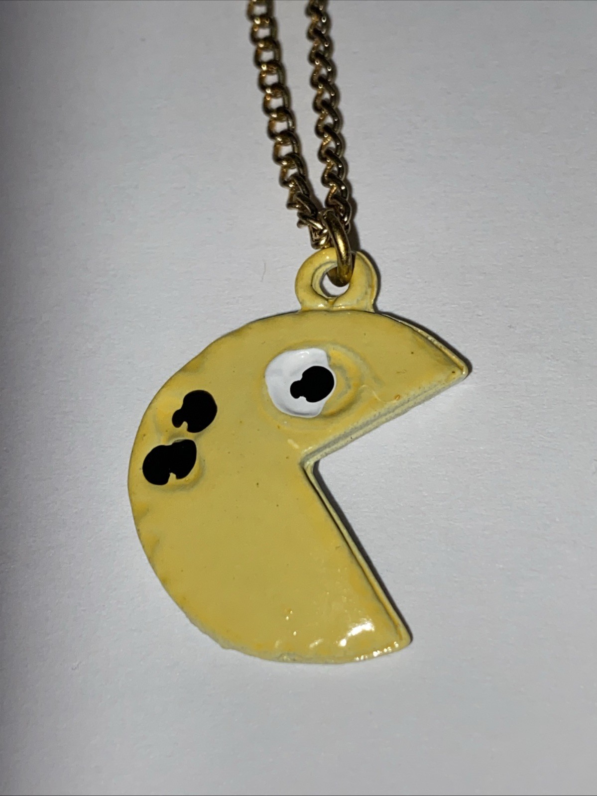 Vintage PAC Man Video Game Necklace