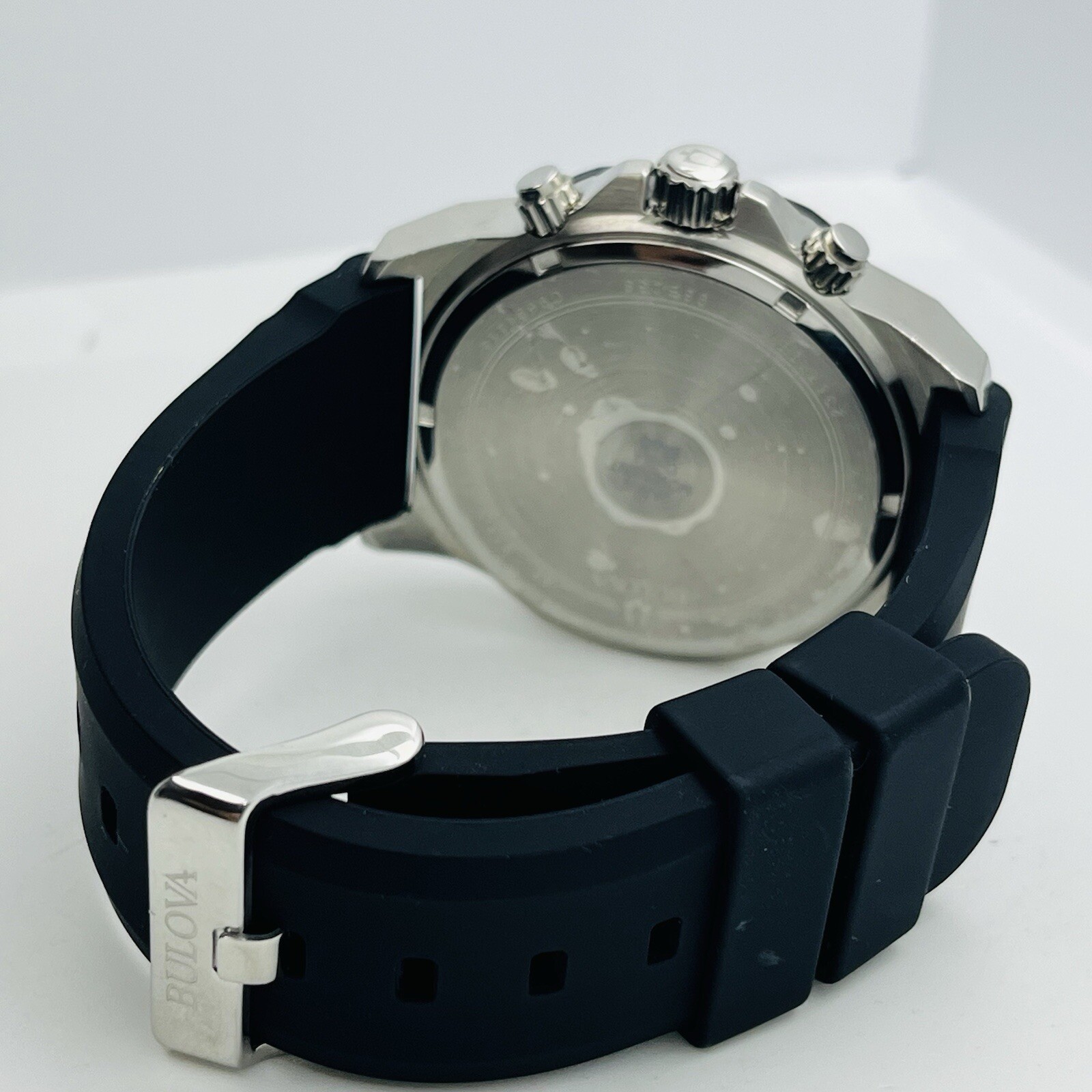 Bulova Marine Star Chronograph Men’s Blue Dial 44mm Stainless Steel Watch 98B258