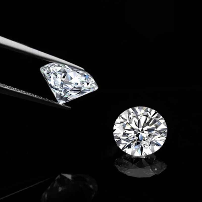 25mm 50Ct Round Cut Loose Moissanite D Color VVS1 Real Gemstone Pass Tester