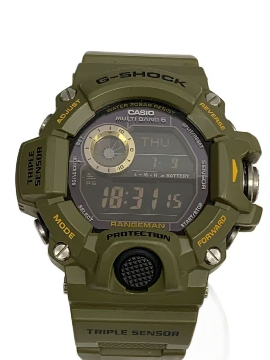 Casio G-Shock GW-9400CMJ-3JR Rangeman Green Camo Solar Boxed Used Japan