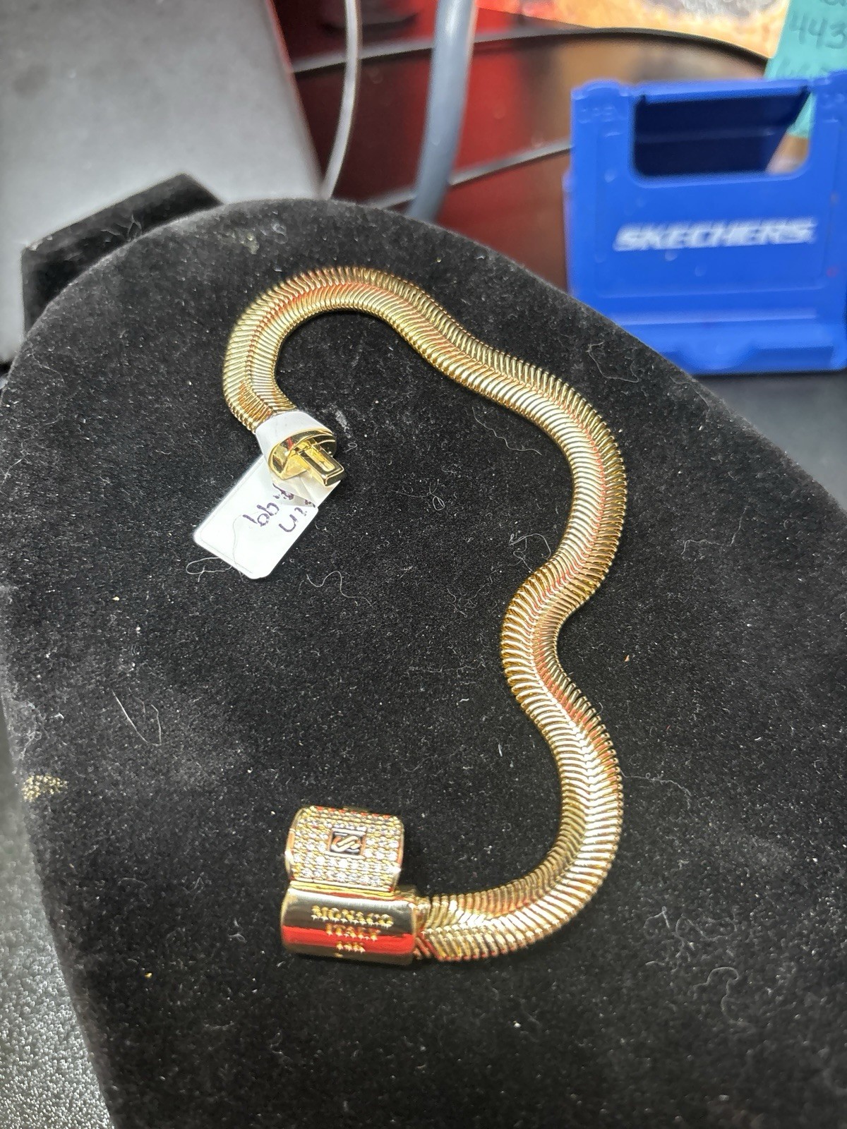 1/20 14k gf gold filled Stamp Monaco Snake bracelet