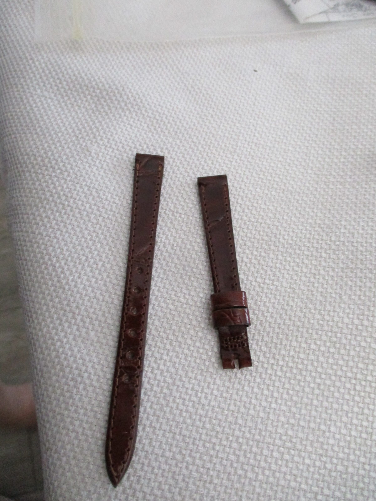 GENUINE brown croco grain watchstrap watch band strap 10 MM