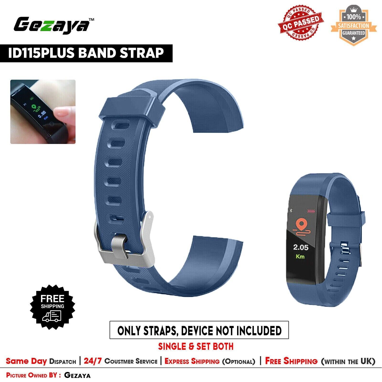 Wristwatch Replacement Strap ID115 Plus Smart Watch Fitness Sports Bracelet
