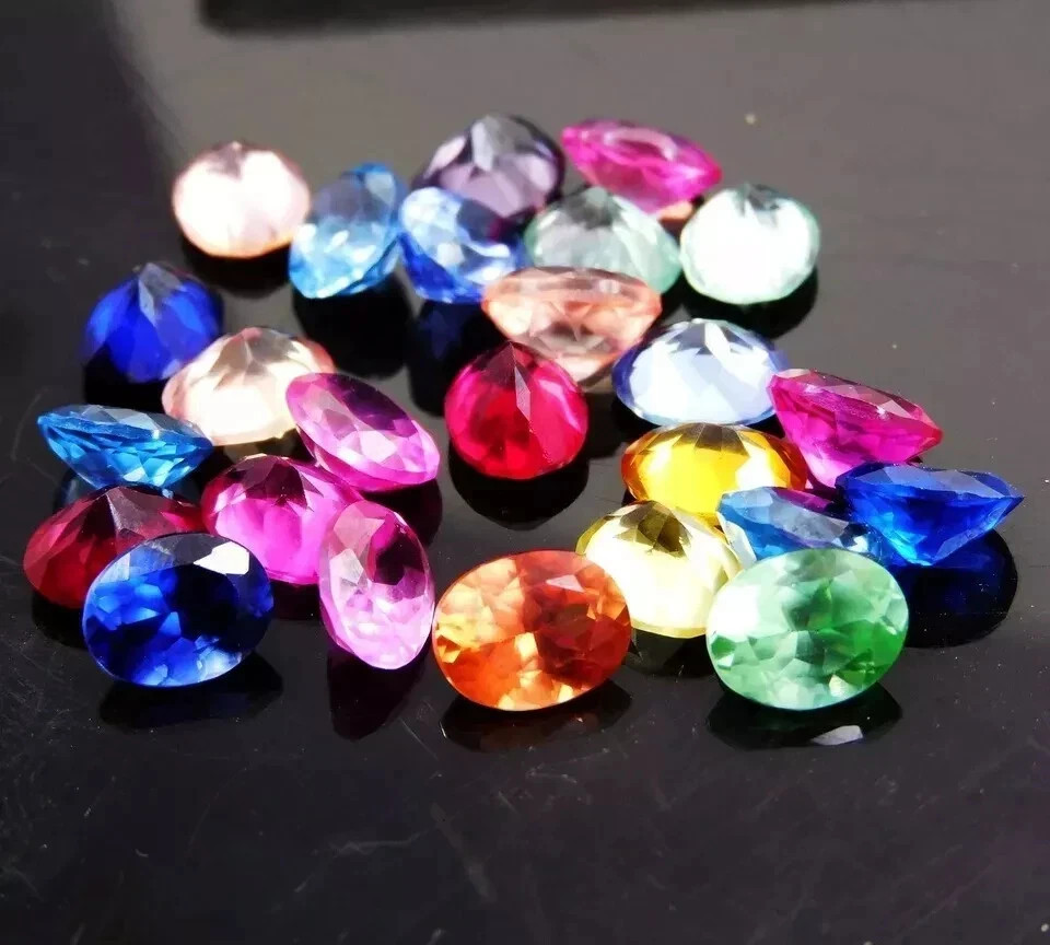 75 Ct+ 15 Pcs Natural Mix Color Sapphire CERTIFIED Loose Gemstone Lot Oval Cut