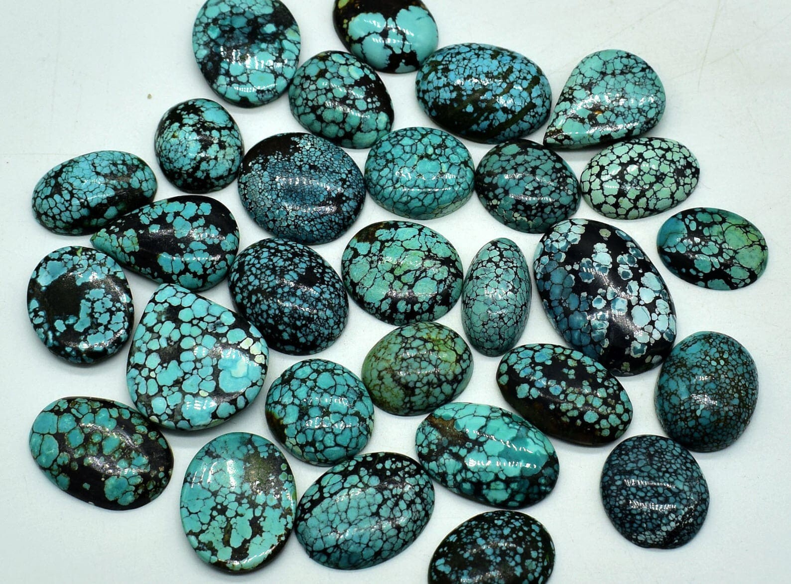 10Pcs Natural Tibetan Turquoise Mix Shape Cabochon Gemstone Wholesale Lot