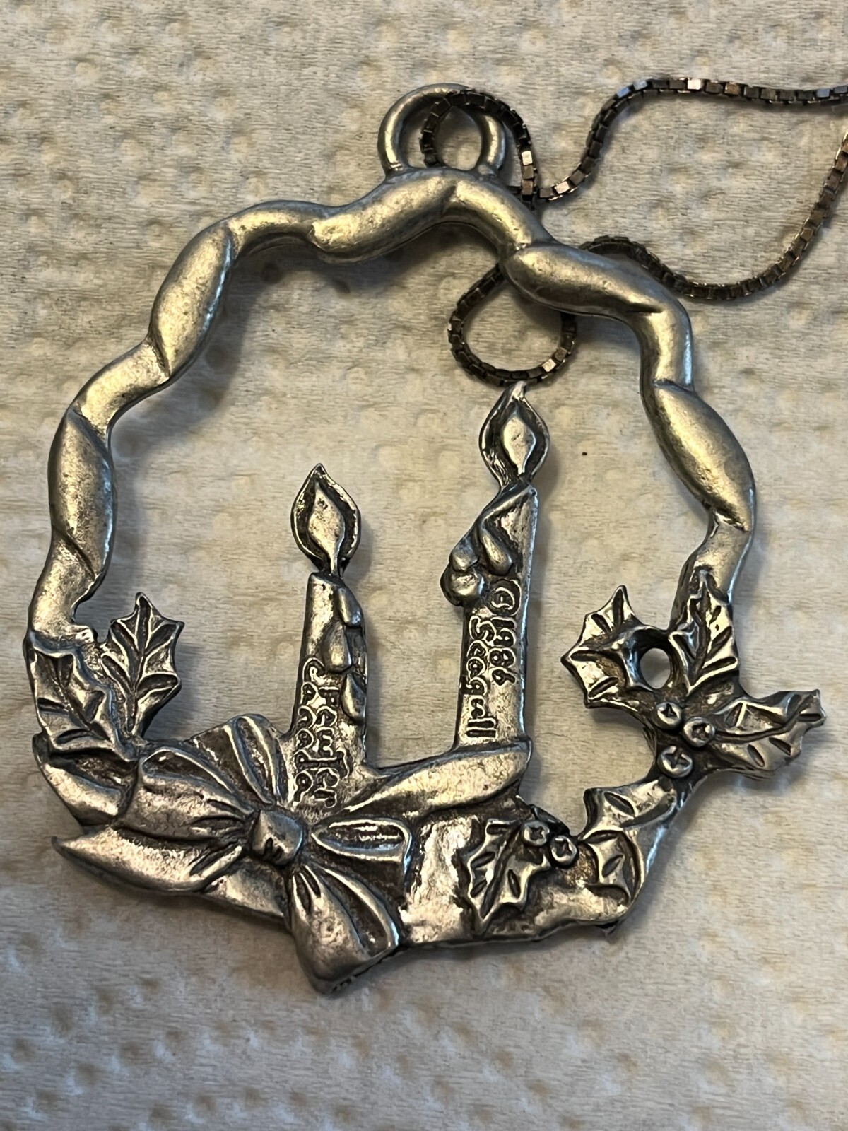 1986 Seagull Pewter Canada Pendant W/ 18″Sterling Silver DCC Italy Necklace