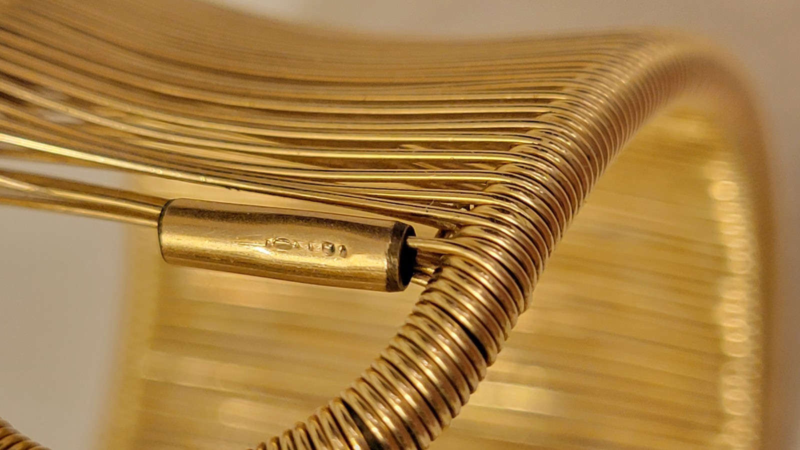 Tana Acton Cuff Bracelet 12k Gold Filled Wave Shape, Hand Crafted Adjustable