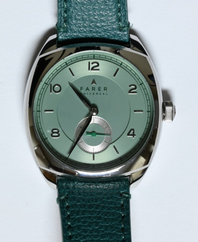 Farer Green Mansfield Manual Wind Watch SW216-1 Full Set Box and Papers