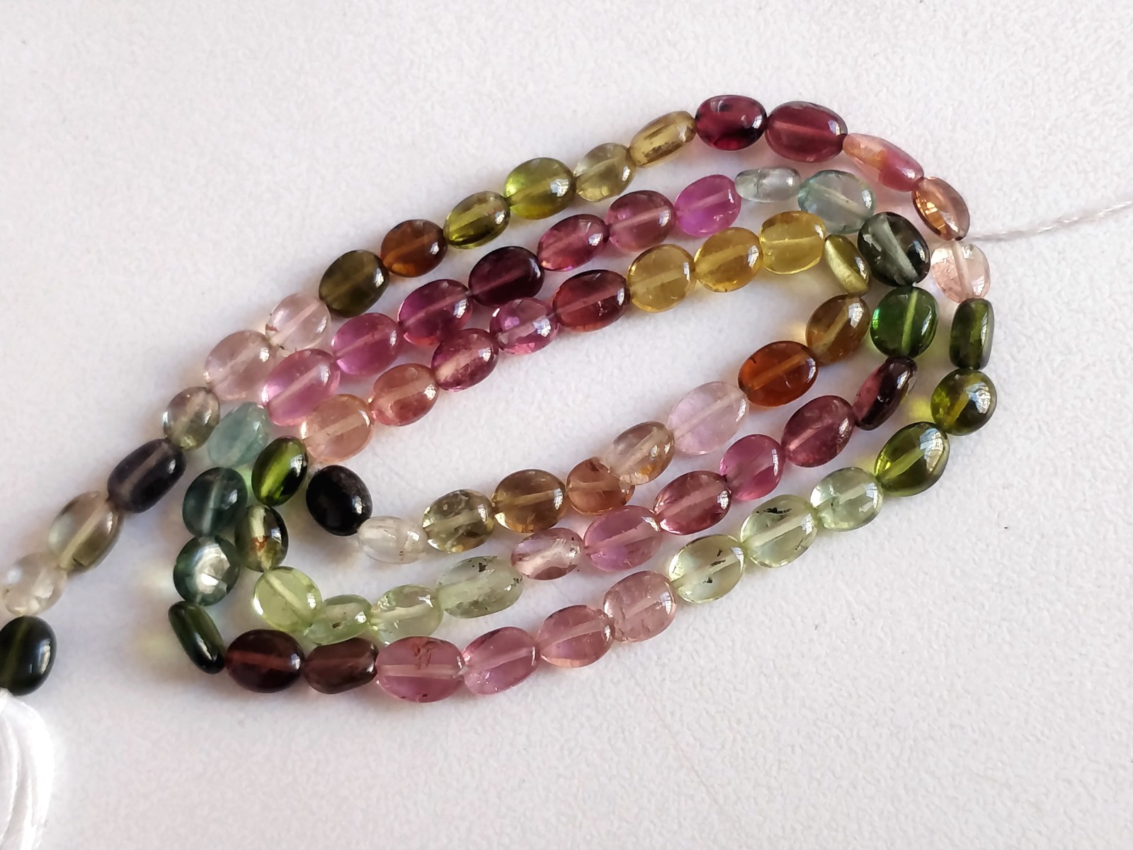 Natural Multi Tourmaline Nugget Beads Tumble stones 5 – 6 mm stones 14″ strand