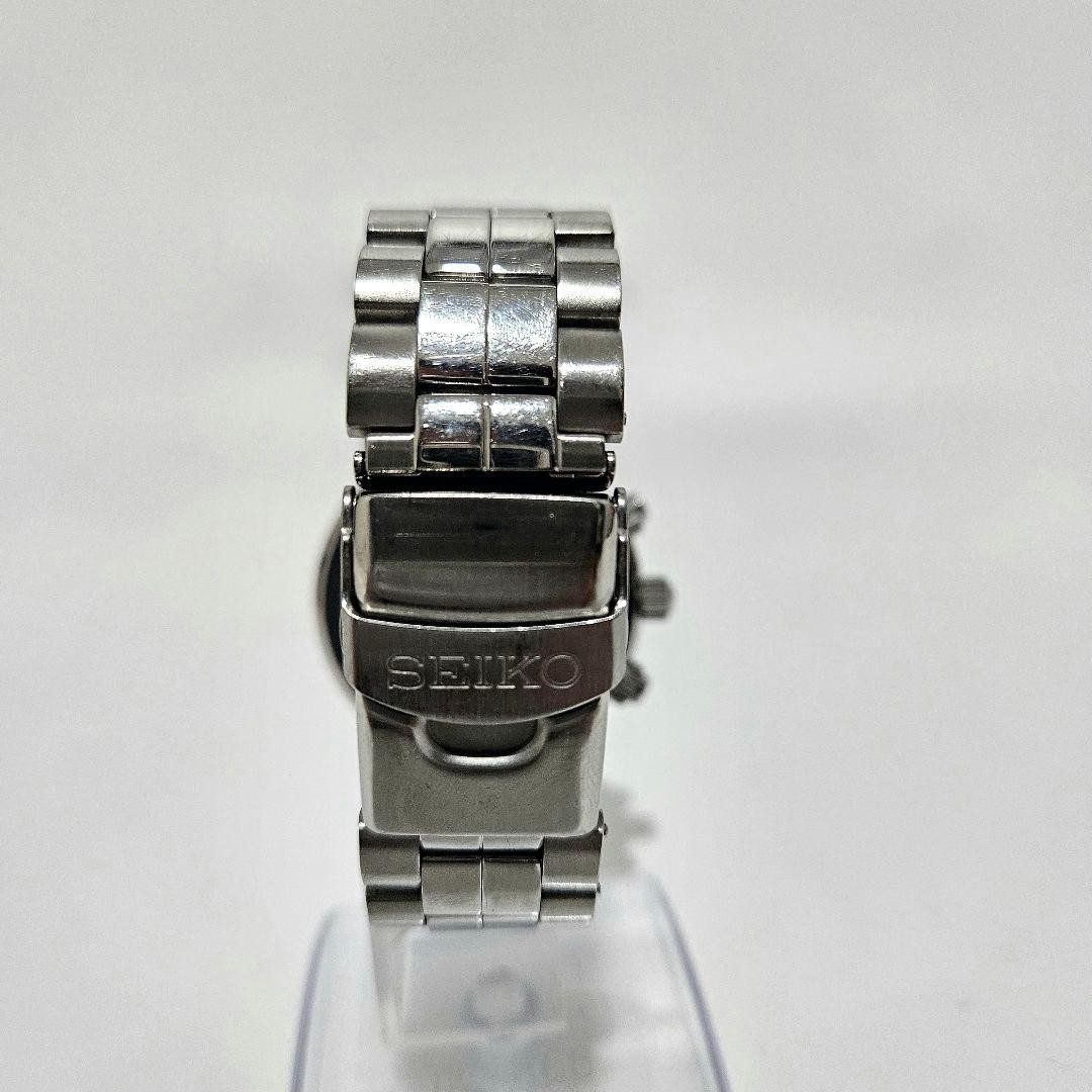 Seiko SNA411P1 42mm 17cm Alarm Hardlex Crystal Running Chronograph Quartz Mens