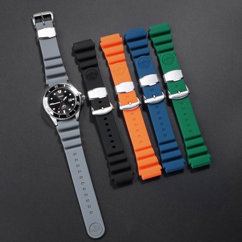 20-22mm for SEIKO Prospex BLACK SRP779 SRPC91 Silicon Rubber Watch Band.