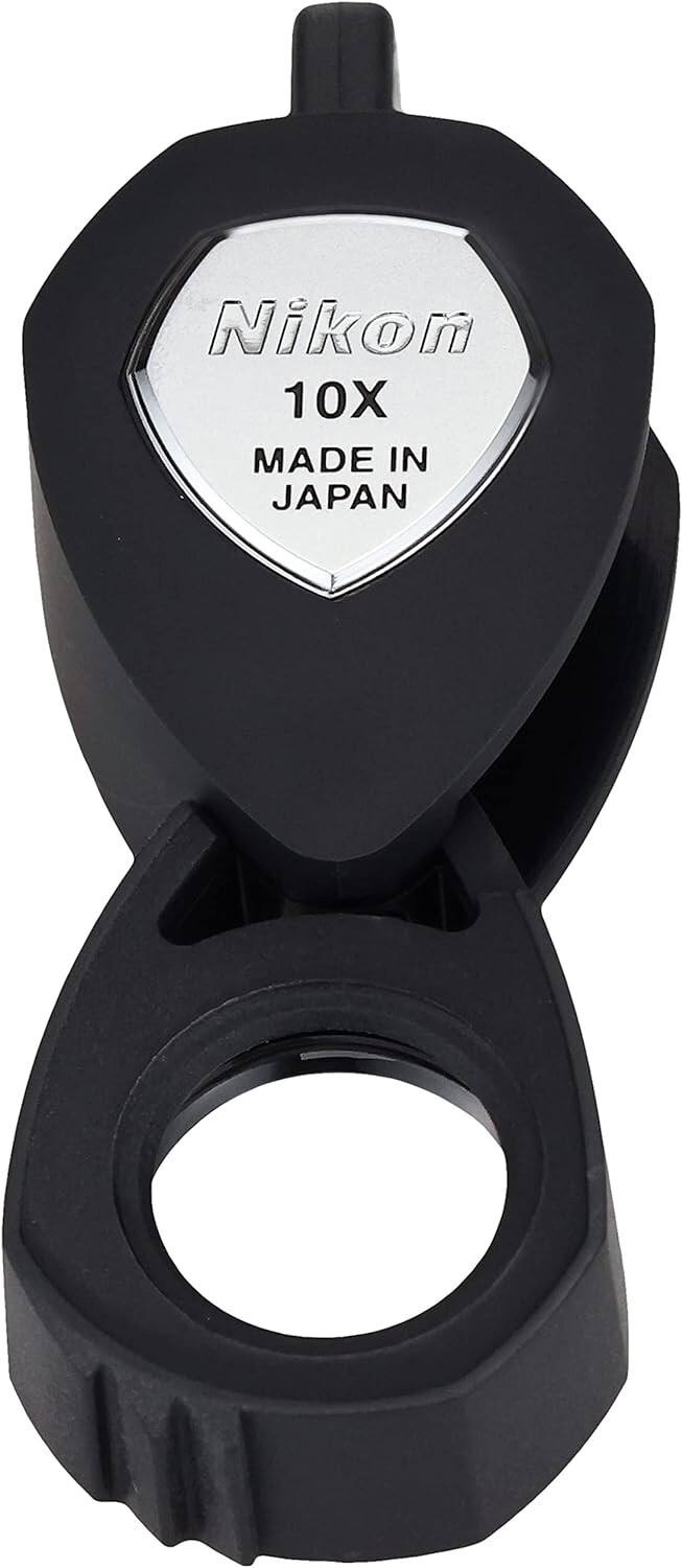 NIKON 10x Jewelry Triplet Loupe Magnifier Official Gemological Magnification NEW