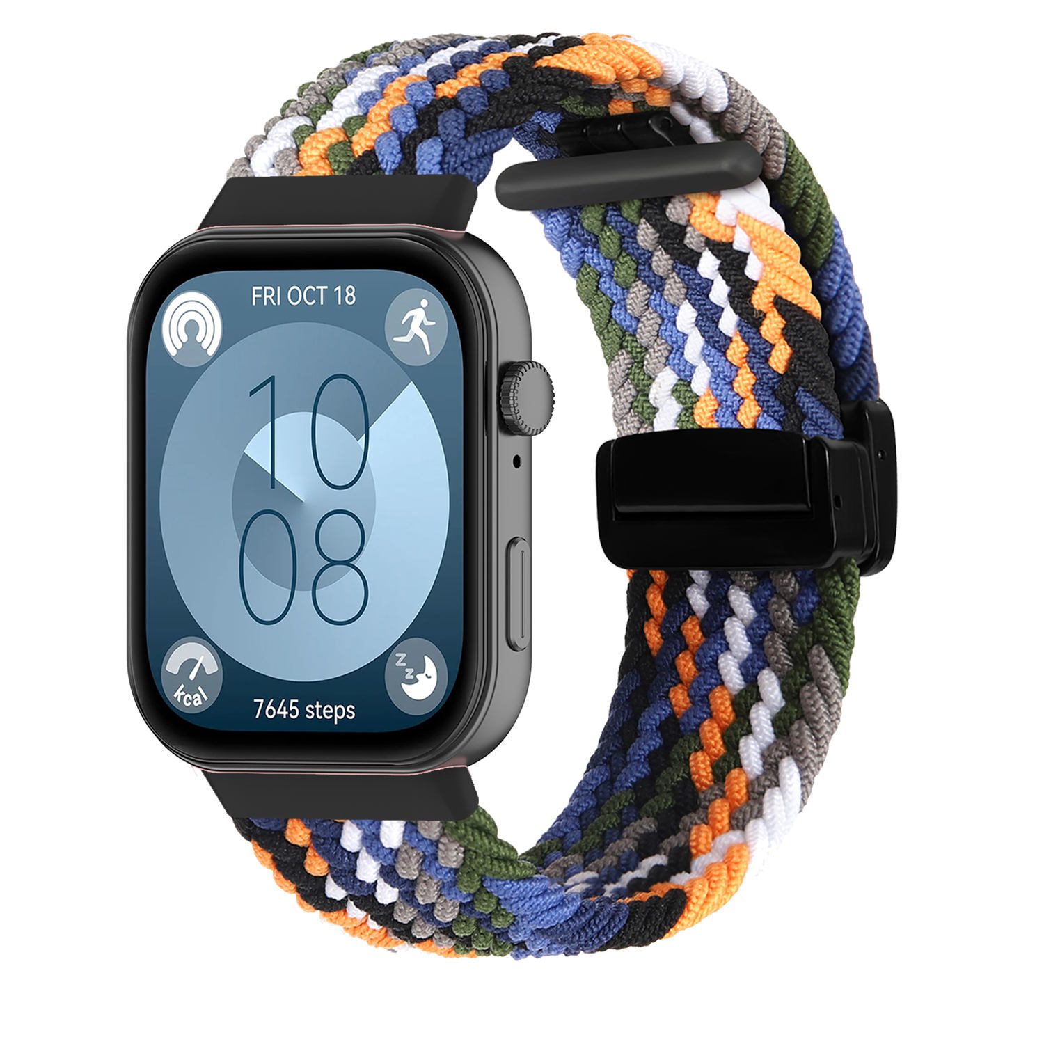 Weave Nylon Strap for Huawei Watch Fit 3 Wristband Magnetic Fold Buckle Bracelet