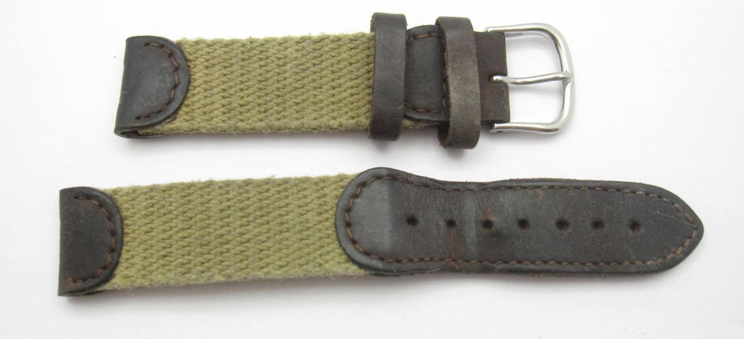 Canvas Military Style Wrist Band (20mm)