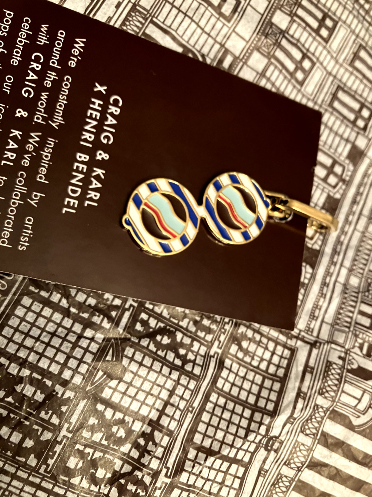Rare! New Henri Bendel Craig & Karl Sunnies and Milkshake Charm set