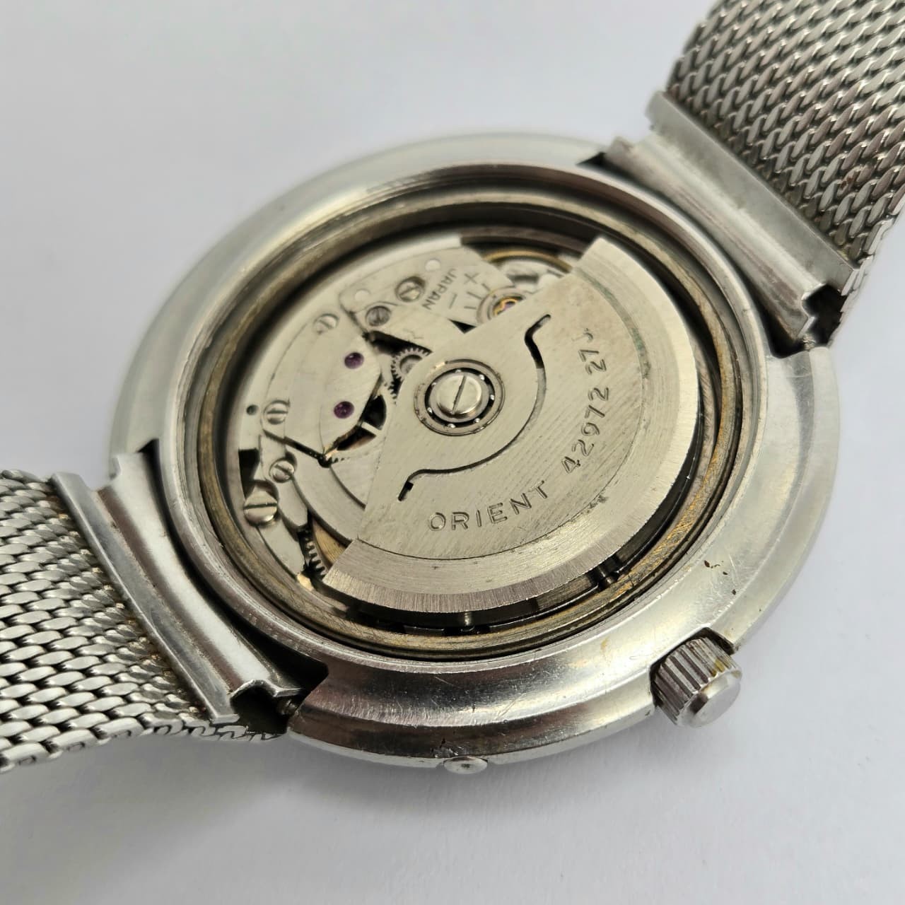 ORIENT CRYSTAL 429-61760 AUTOMATIC 27 JEWELS UFO DAY/DATE VINTAGE MEN’S WATCH