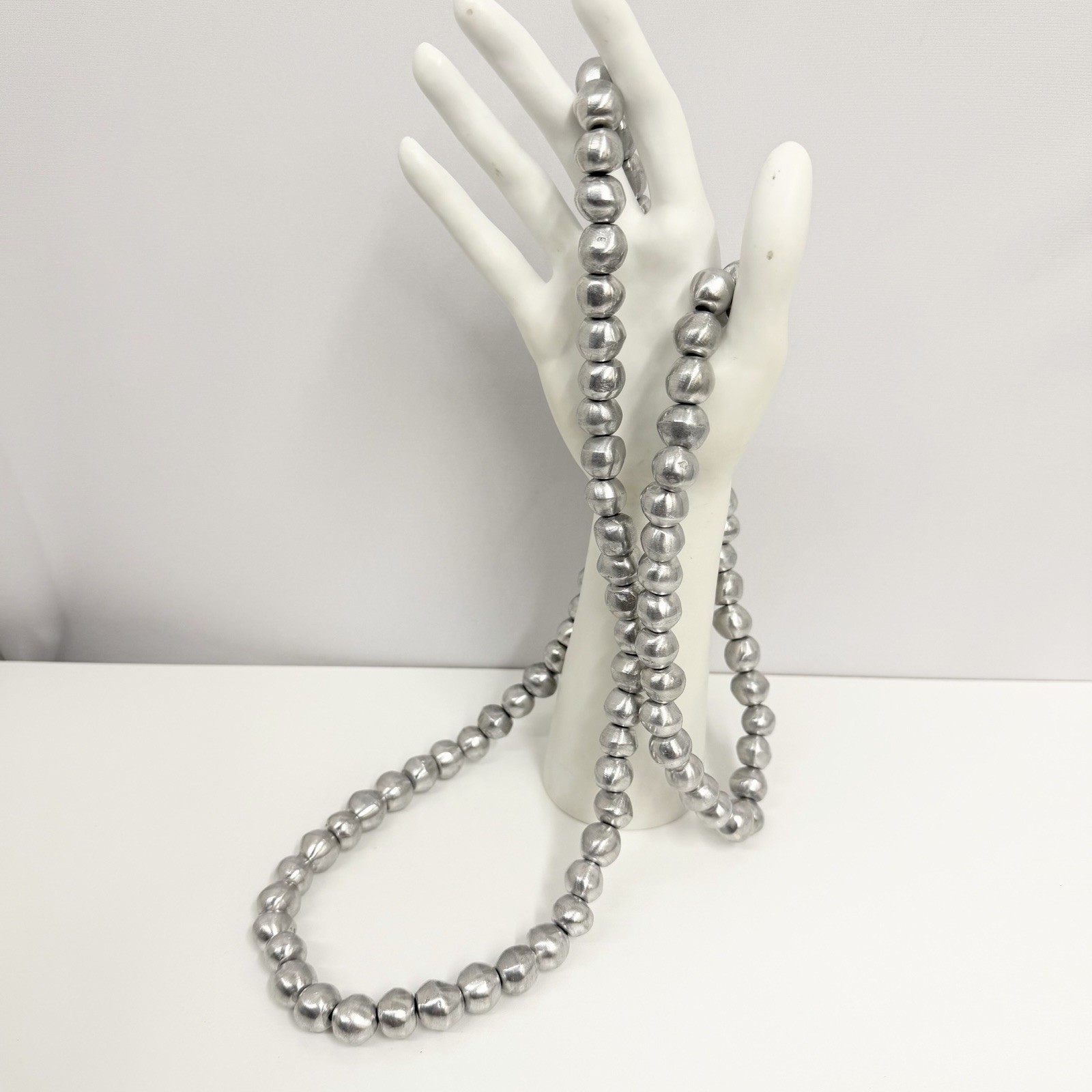 Vestopazzo Long Necklace NWT Aluminum Nickel Plated Tested Large Chunky Artsy