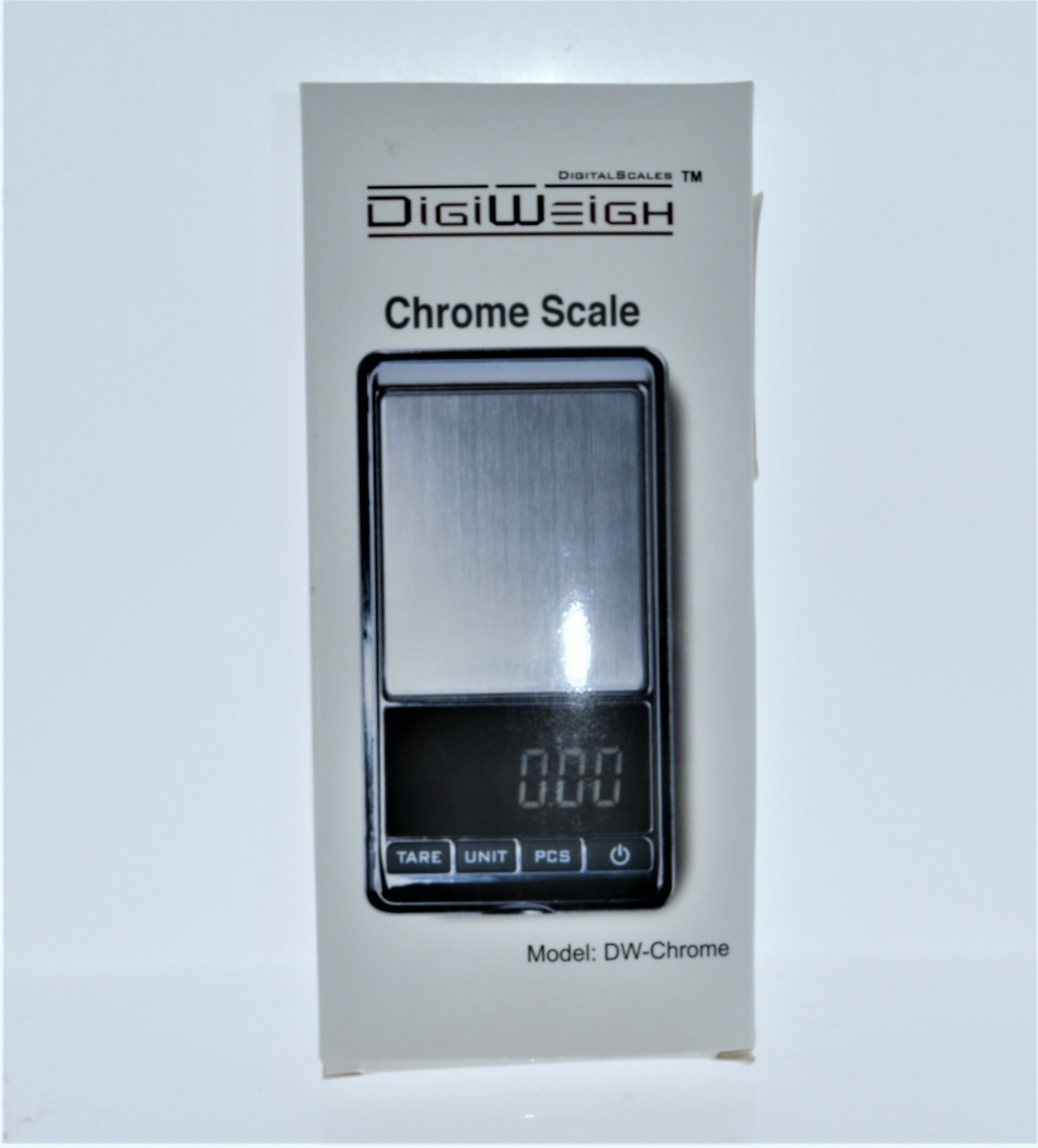 DIGIWEIGH CHROME SCALE 100G BY 0.01G