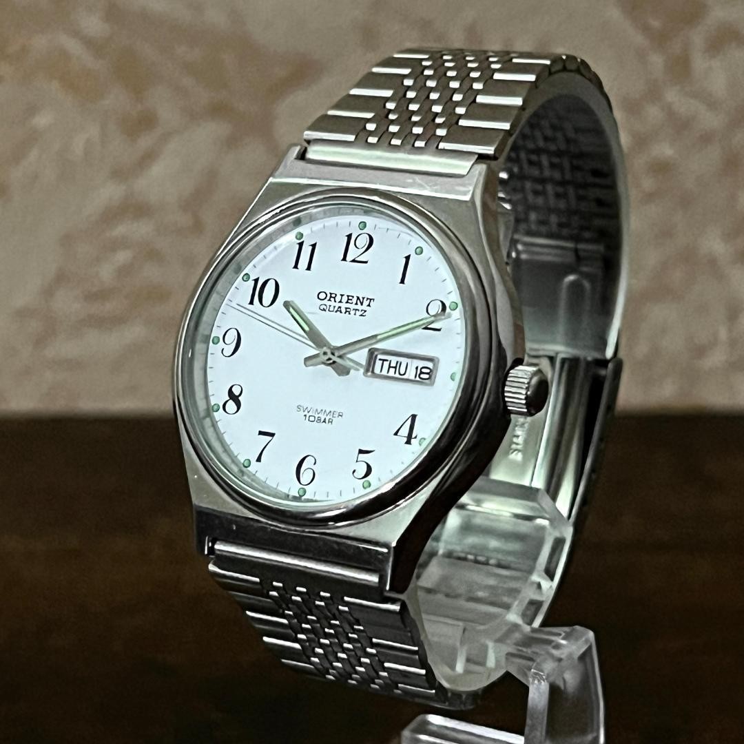 Orient RN AK0302B Wristwatch Automatic Black Dial Sun Moon Day Date Classic