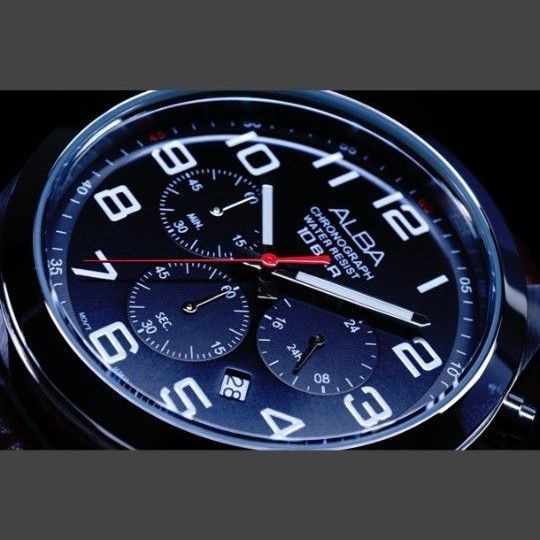 【NEW】 SEIKO Chronograph Black Dial Men’s Japan Authentic Wristwatch Vintage