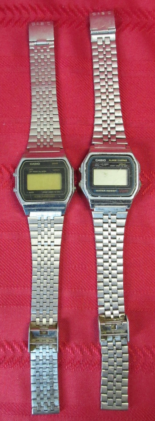 Vtg Casio Digital Watch Lot G-Shock Calculator CA53W W96H F105 A158W A153 Parts