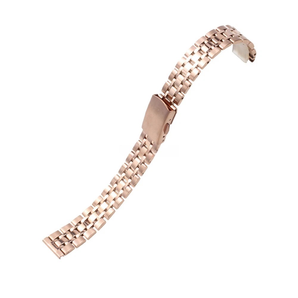 10/12/14-22mm Clasp Stainless Steel Bracelet Strap Watch Band Ladies Replacement