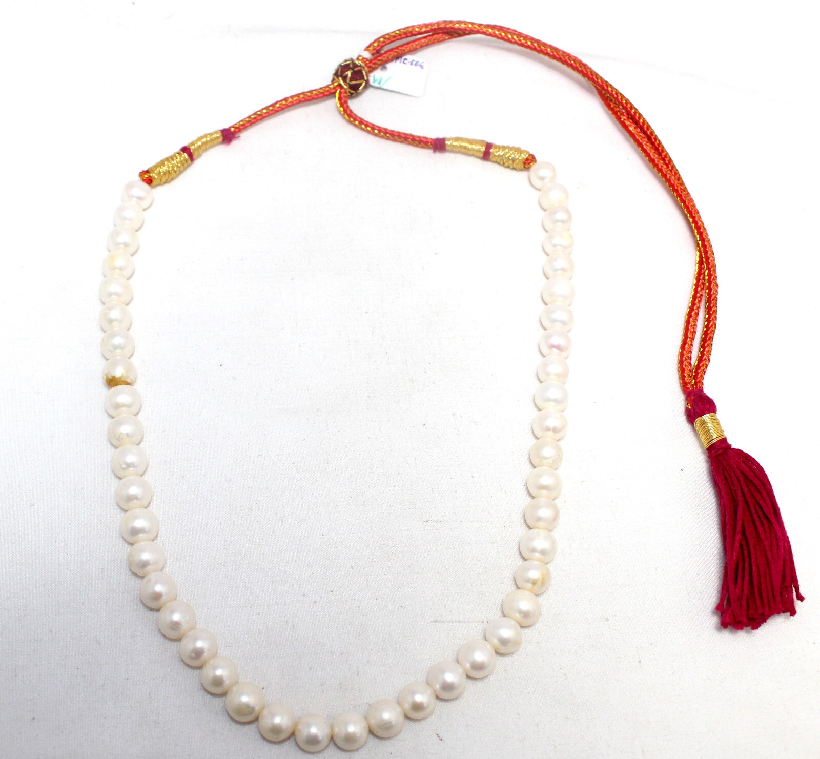 Adjustable Necklace 1 Line Strand String Beaded Women Freshwater Pearl F240