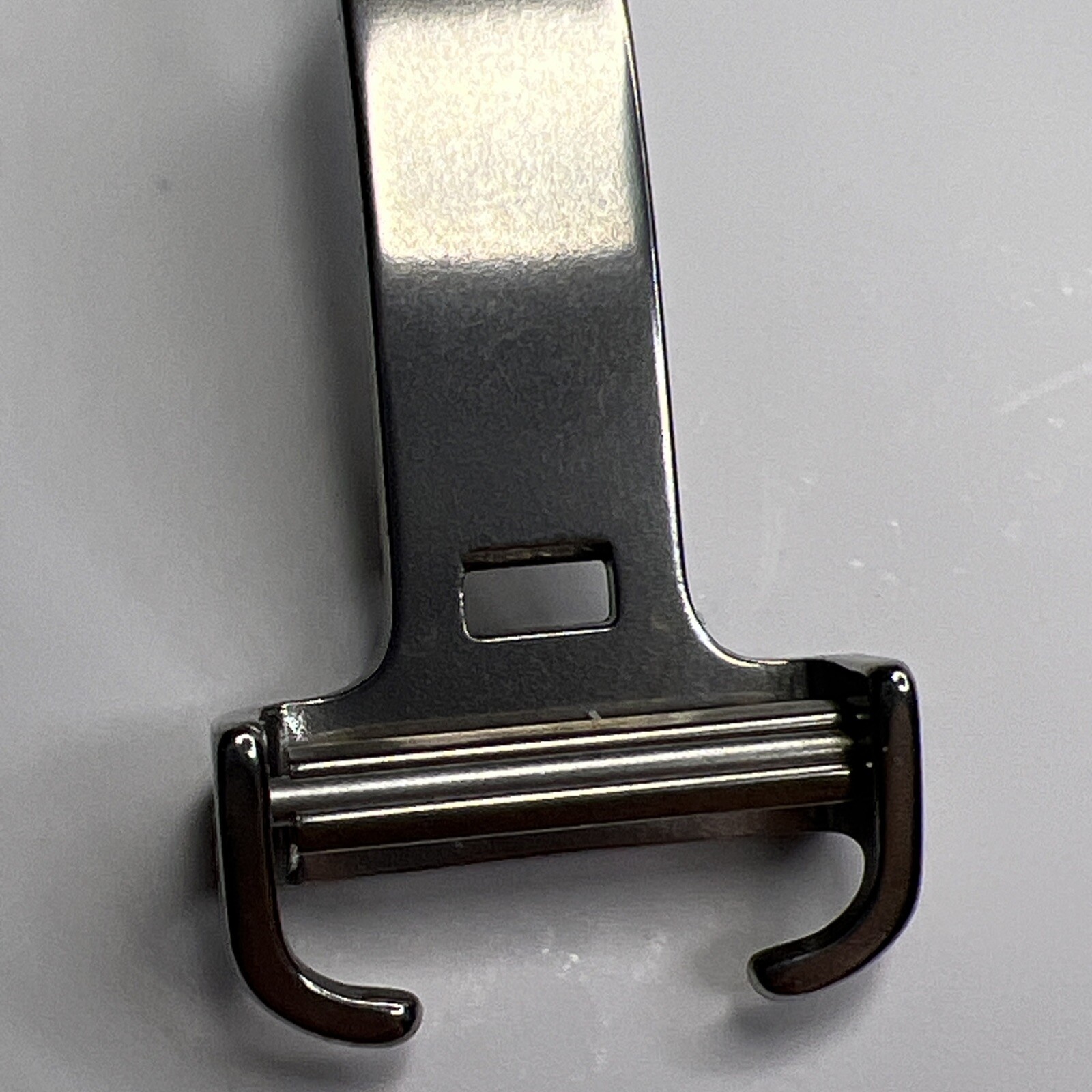 Cartier Steel Deployant Deployment Clasp 14mm For Foldover Strap w/o Holes