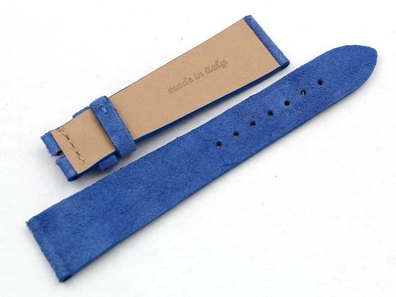Watch Band Leather Suede Blue Jeans 20/16mm Handmade Accessories Watch New