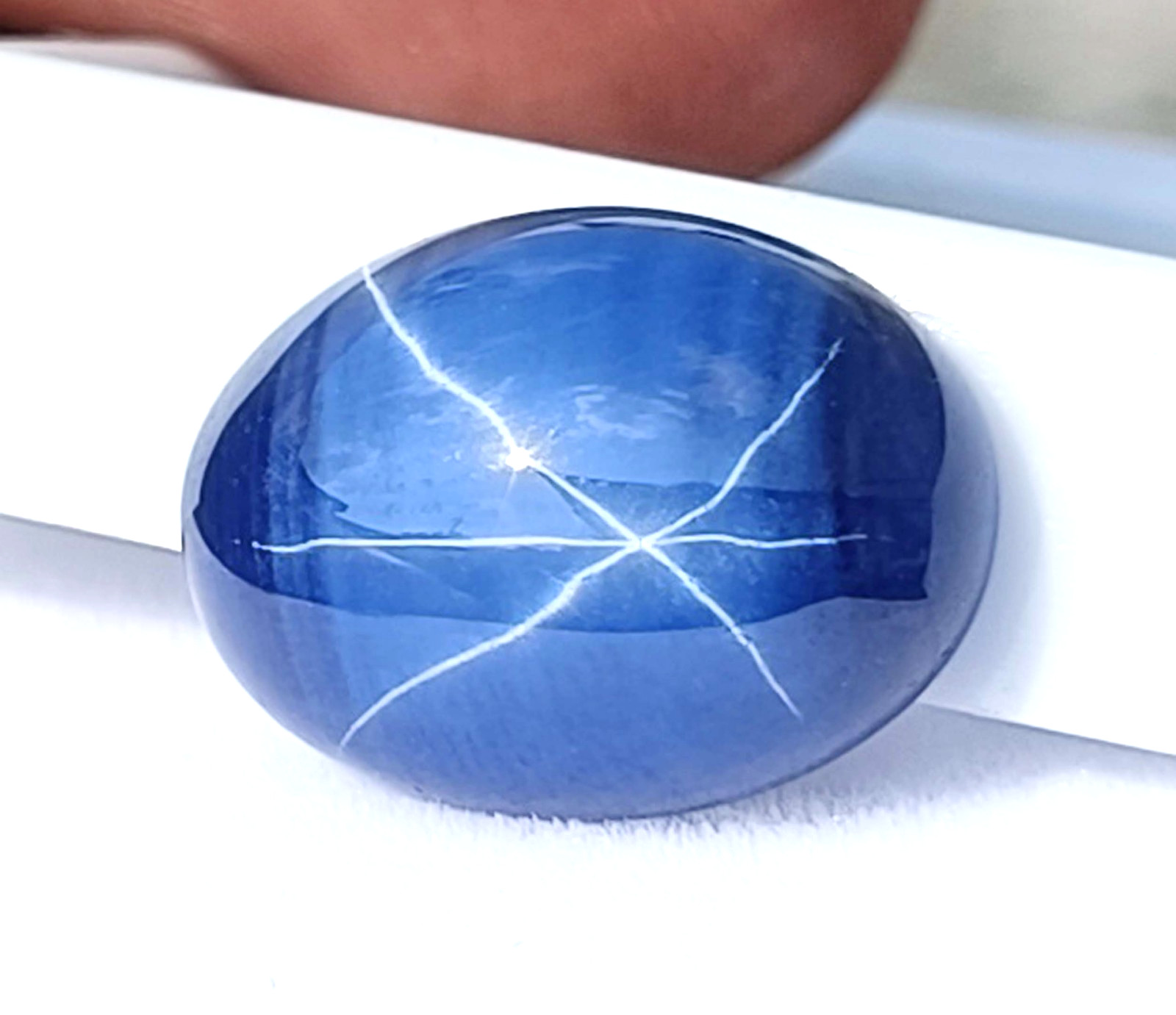 12.00 Ct Natural Star Sapphire 16x12mm Oval Shape IGL Gemstone (See Video) 5DNJ