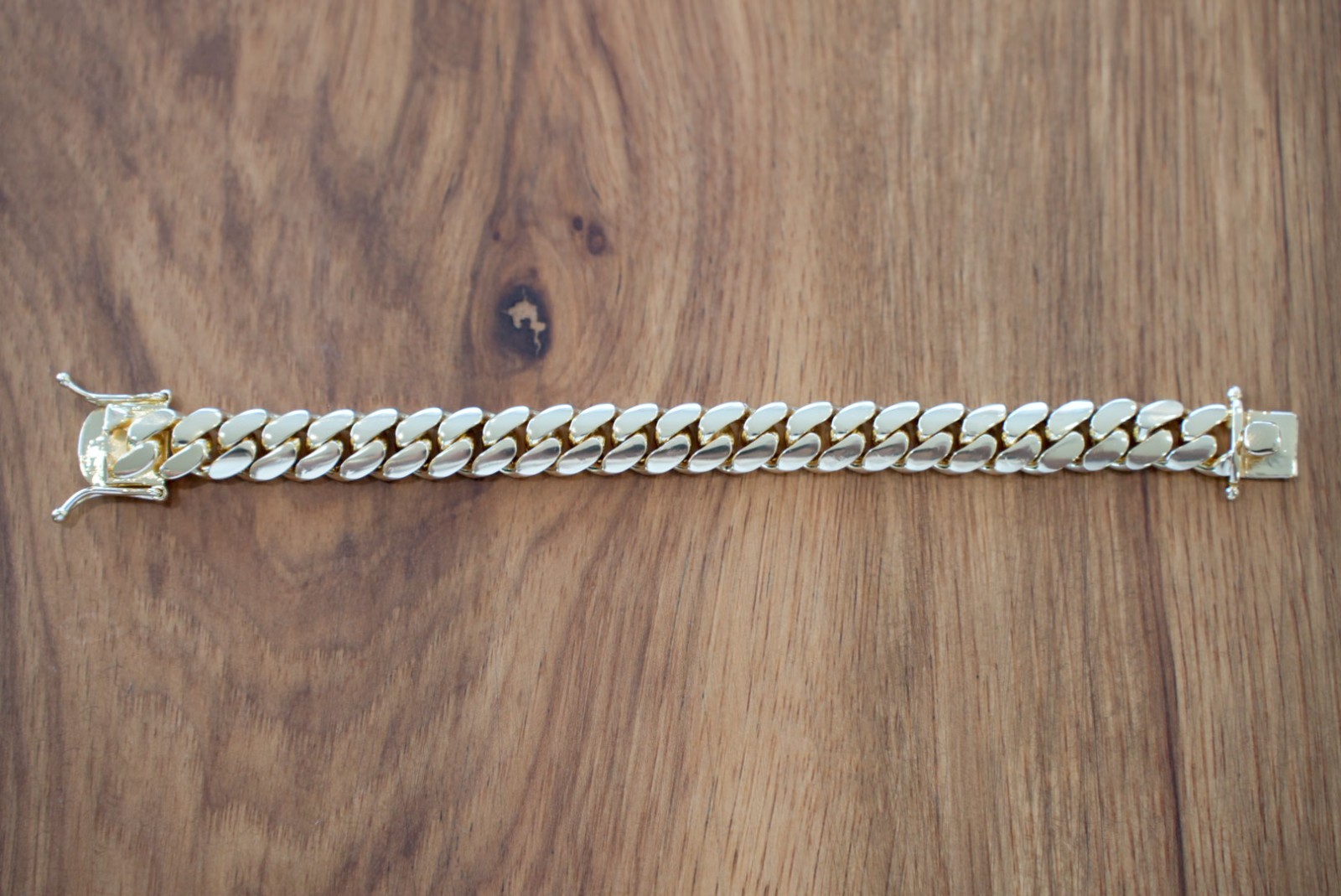 14K Yellow Gold 5x Plated | Miami Cuban | Bracelet | Solid | 7 inches | 12 mm