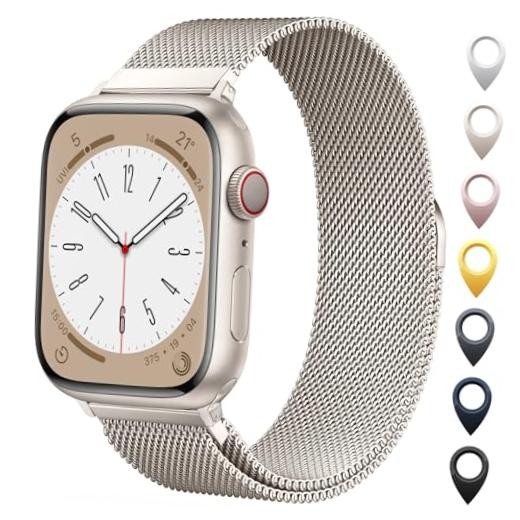 Original Milanese Loop Compatible 38mm/40mm/41mm/42mm（Series11 10 ） A-Starlight